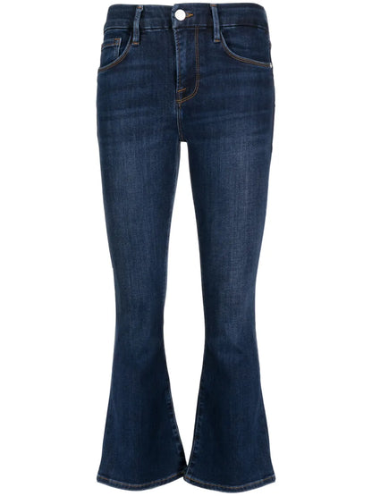 Le Crop Mid-Rise Bootcut Jeans