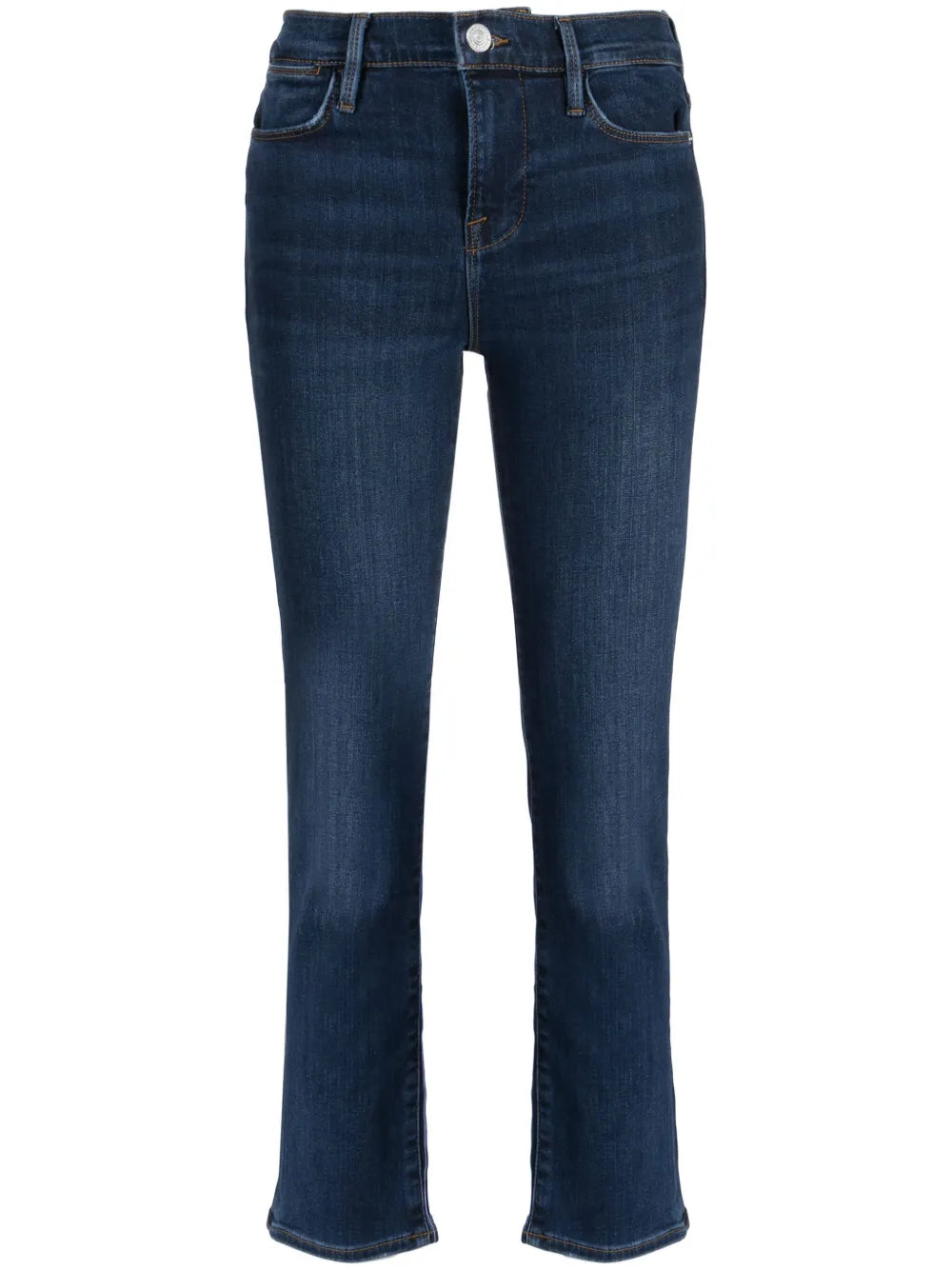 Straight-Leg Cropped Jeans