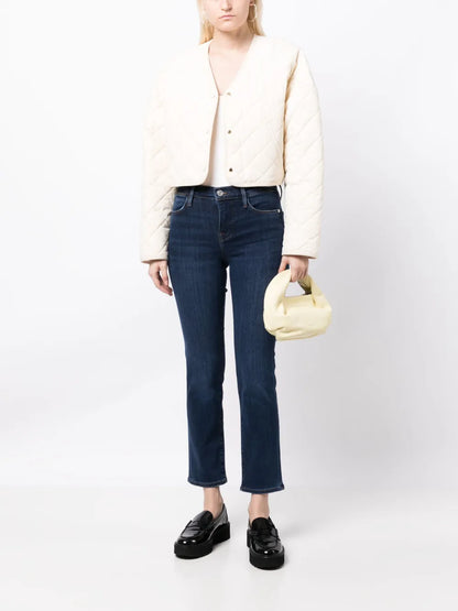 Straight-Leg Cropped Jeans