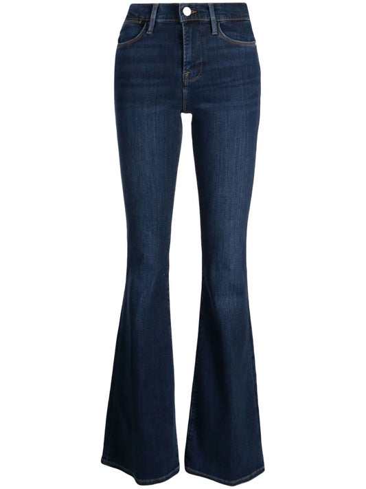 Mid-Rise Flared Jeans