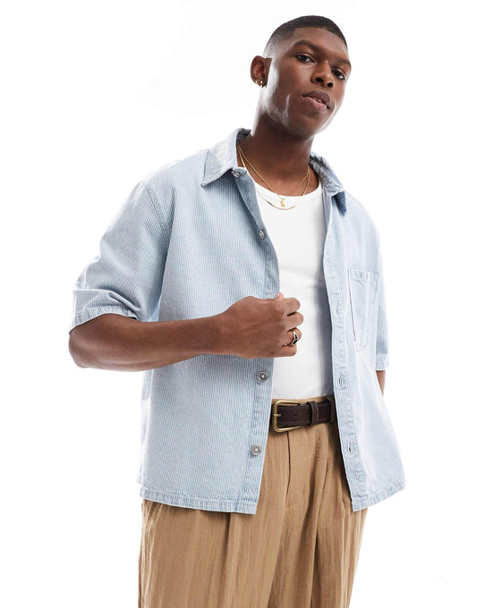 Striped Denim Shirt