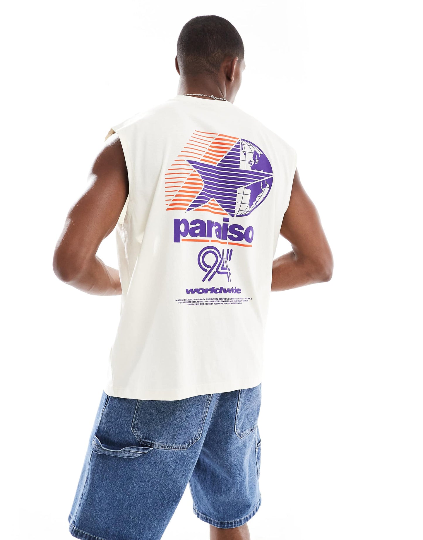 Oversized Tank With Back Graphic