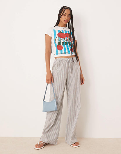 Baby Tee With Tomato Graphic