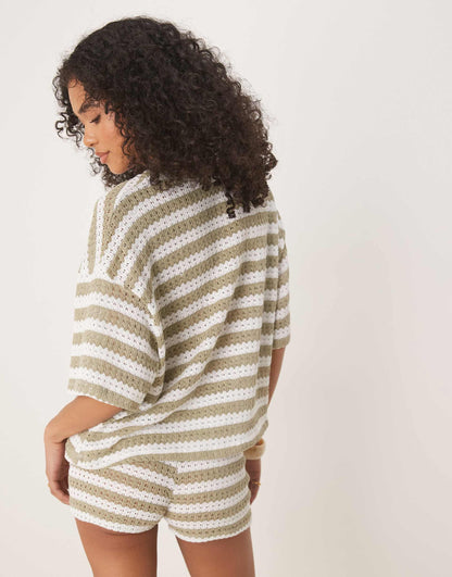 Knit Co-Ord Oversized Tee