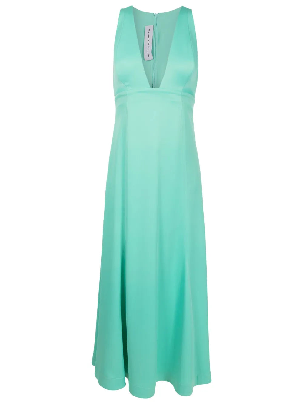 Plunging V-Neck Midi Dress