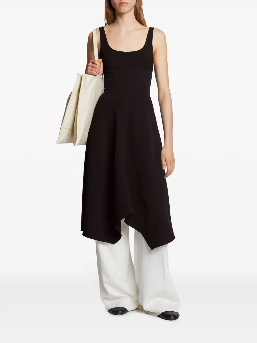 Barre Bustier Midi Dress