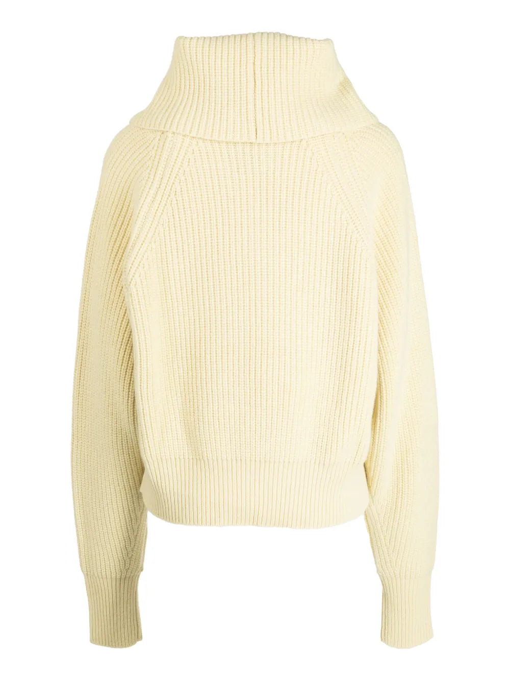 Funnel-Neck Ribbed-Knit Jumper