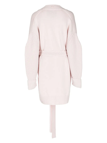 Tied-Waist V-Neck Cardi-Coat