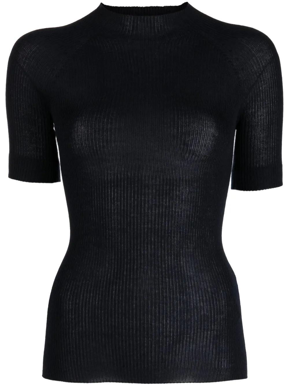 Fine-Ribbed Knitted Top