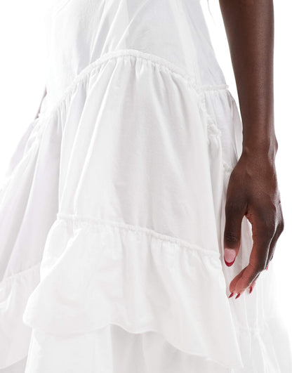 Str Layered Maxi Skirt