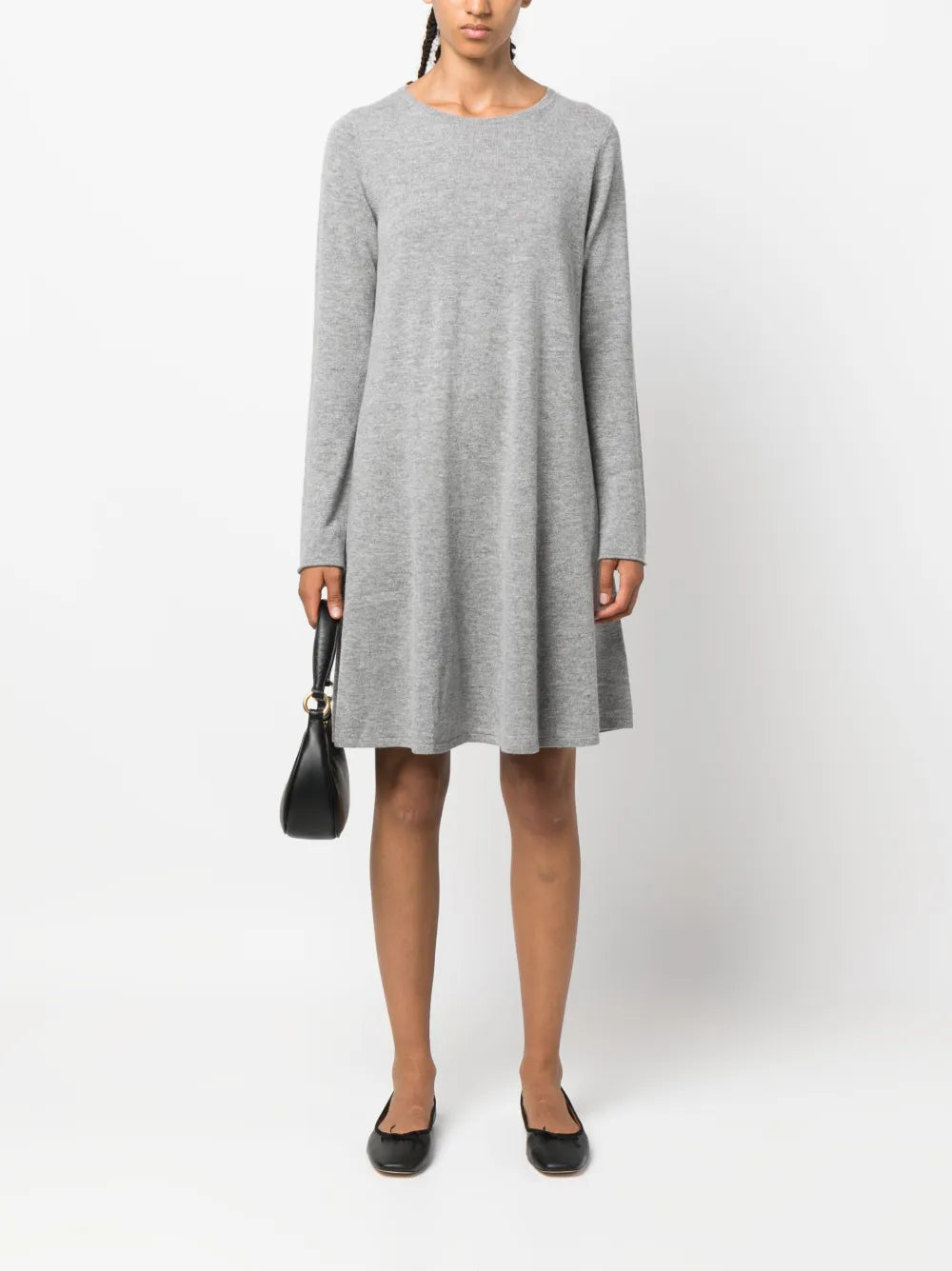 Long-Sleeve Knitted Minidress