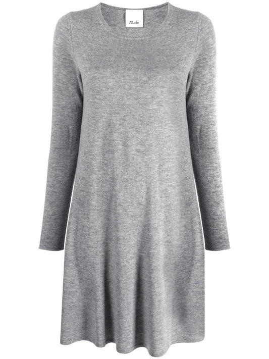 Long-Sleeve Knitted Minidress