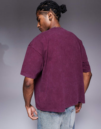 Boxy Oversized T-Shirt With City Graphic