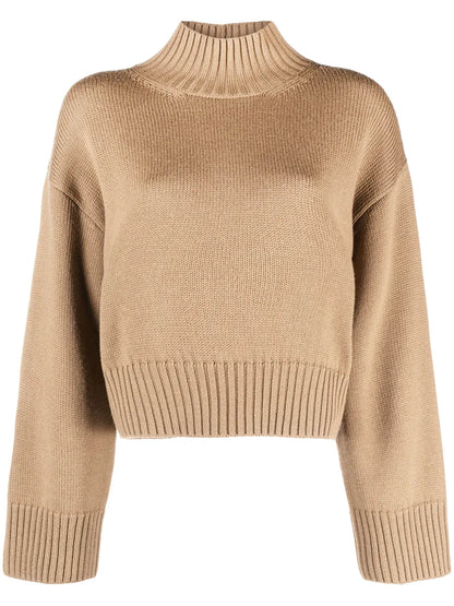 Mock-Neck Wool Jumper