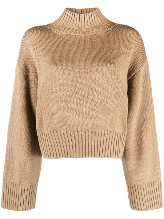 Mock-Neck Wool Jumper