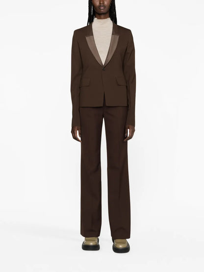 Shawl-Lapels Single-Breasted Blazer