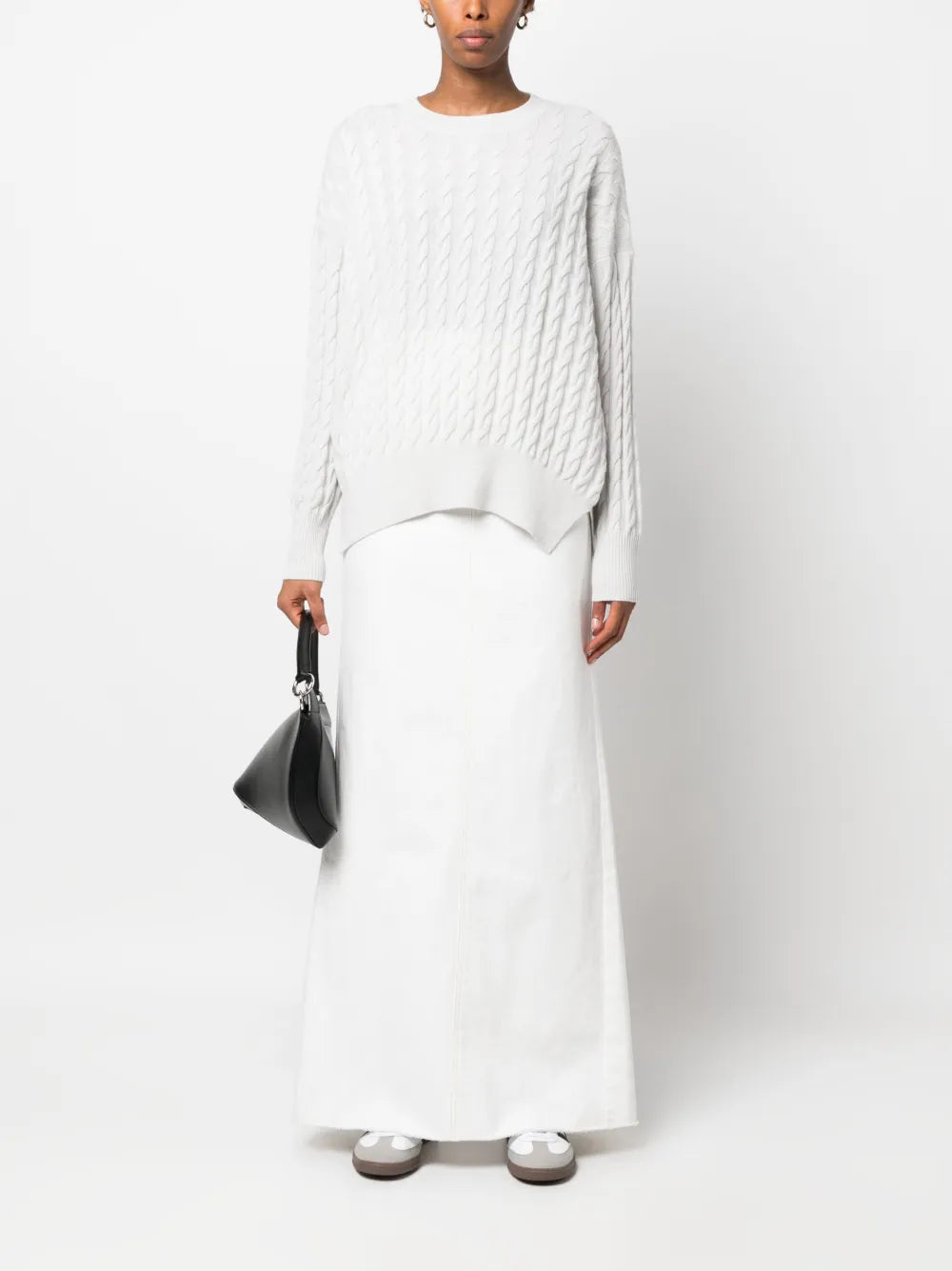 Cable-Knit Long-Sleeve Jumper