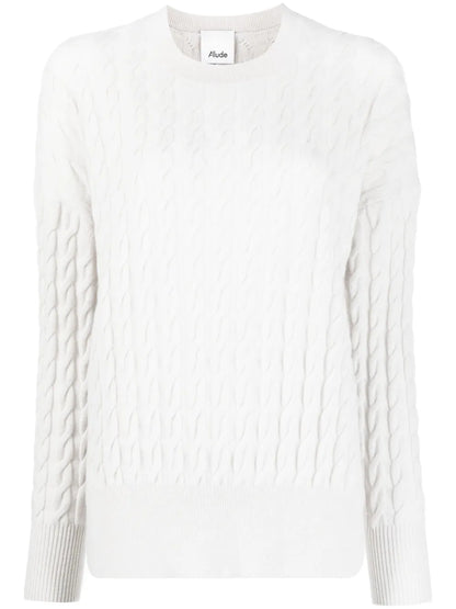 Cable-Knit Long-Sleeve Jumper