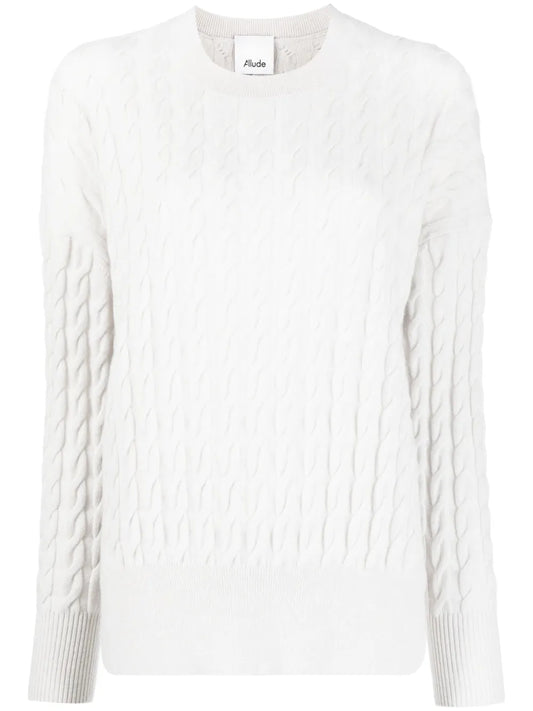 Cable-Knit Long-Sleeve Jumper