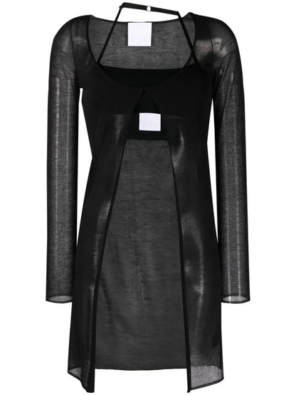 Cut-Out Semi-Sheer Top