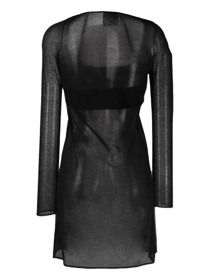 Cut-Out Semi-Sheer Top