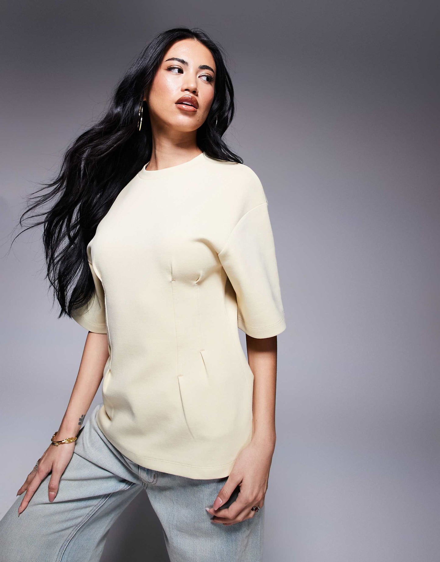 Cinched Interlock Tee
