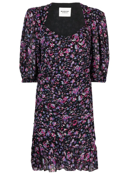 Lunesa Floral-Print Cotton Dress
