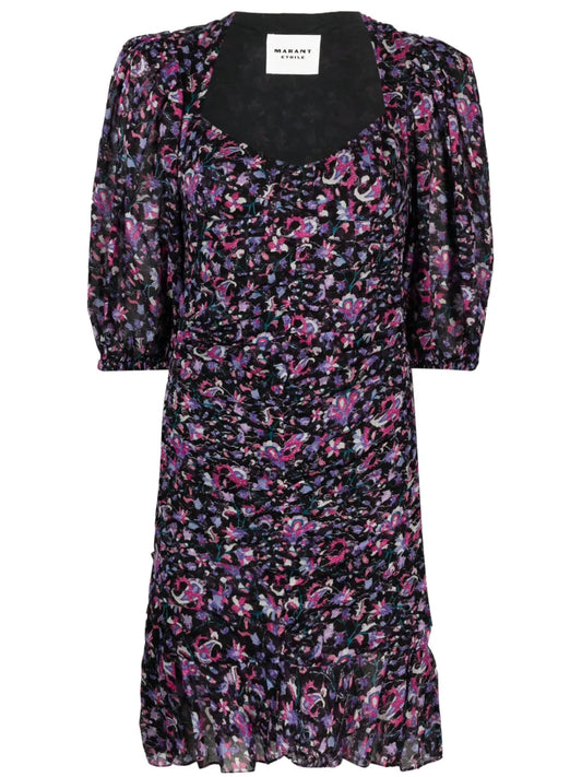Lunesa Floral-Print Cotton Dress