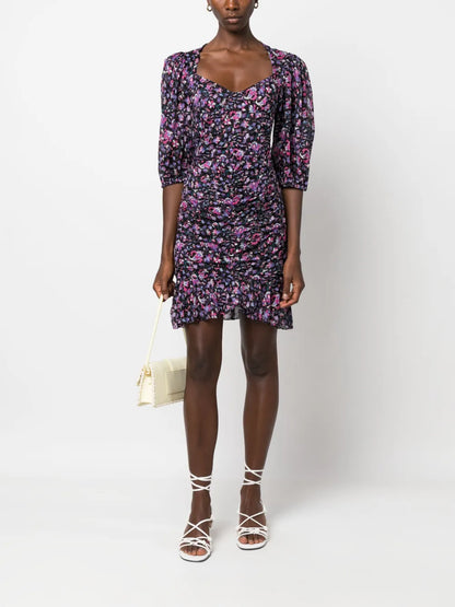 Lunesa Floral-Print Cotton Dress