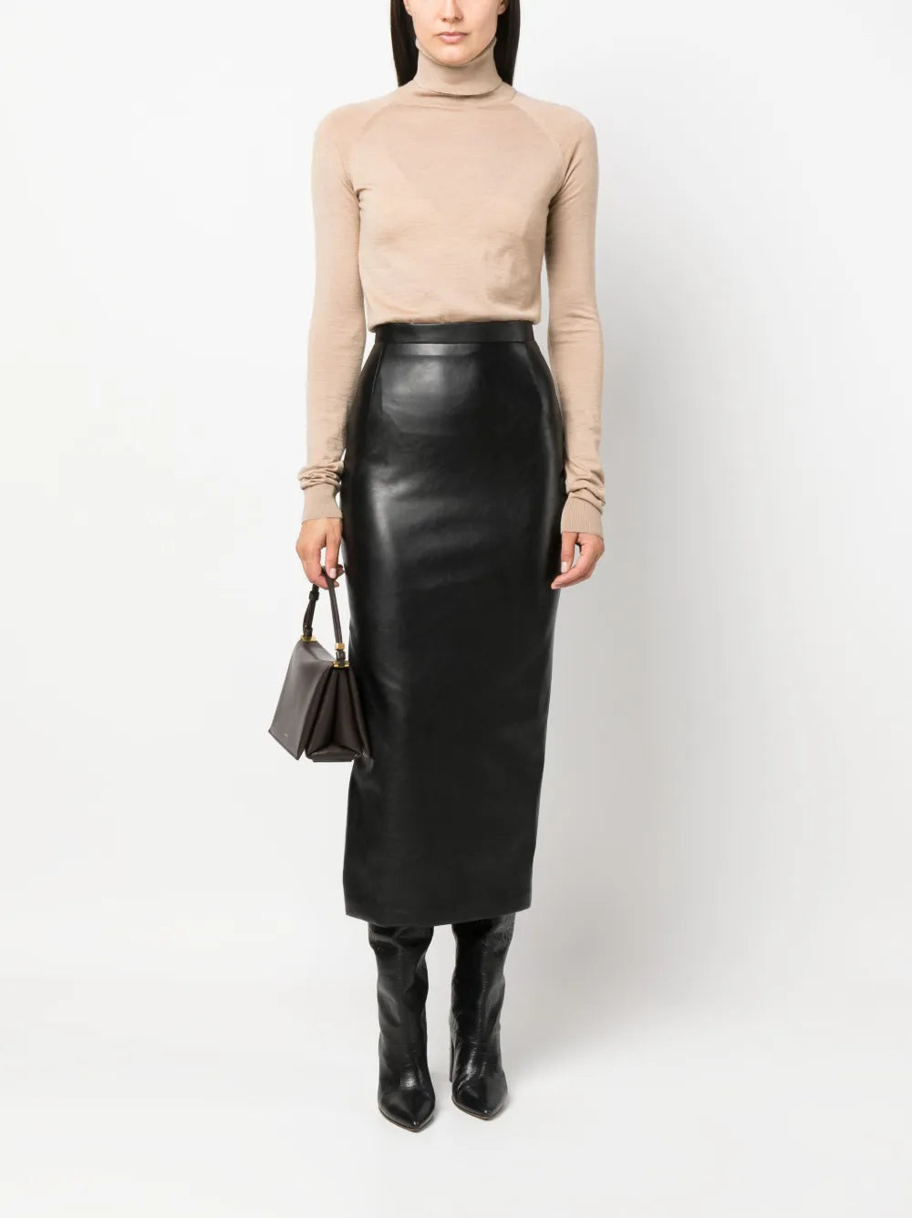 Roll-Neck Fine-Knit Jumper