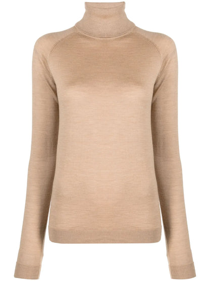 Roll-Neck Fine-Knit Jumper