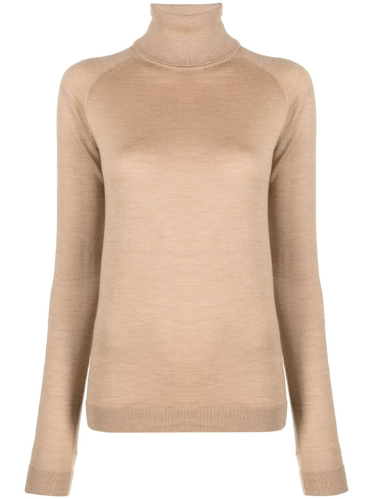 Roll-Neck Fine-Knit Jumper