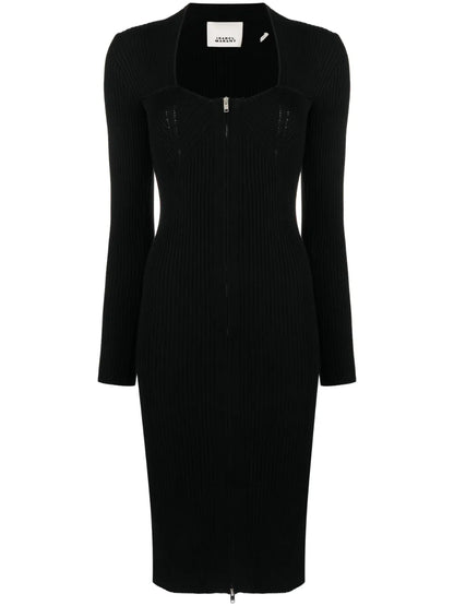Zael Wool-Blend Midi Dress