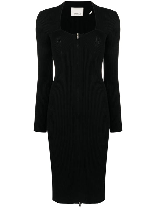 Zael Wool-Blend Midi Dress