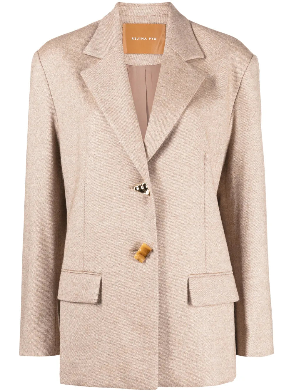 Karyn Single-Breasted Wool-Blend Blazer