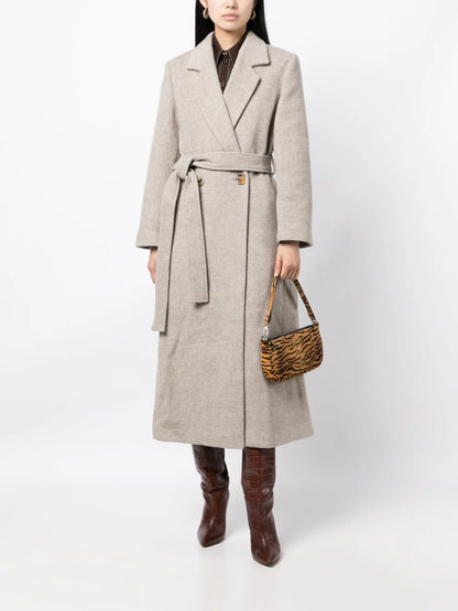 Gracie Double-Breasted Wool-Blend Coat