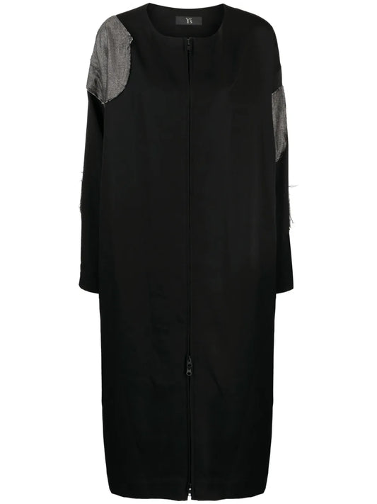 Zip-Up Wool Dress