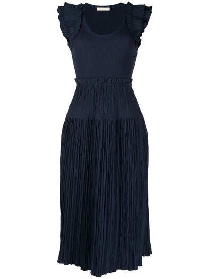 Virginia Pleated Midi Dress
