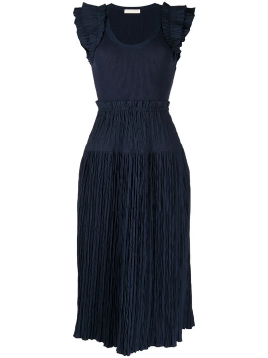 Virginia Pleated Midi Dress