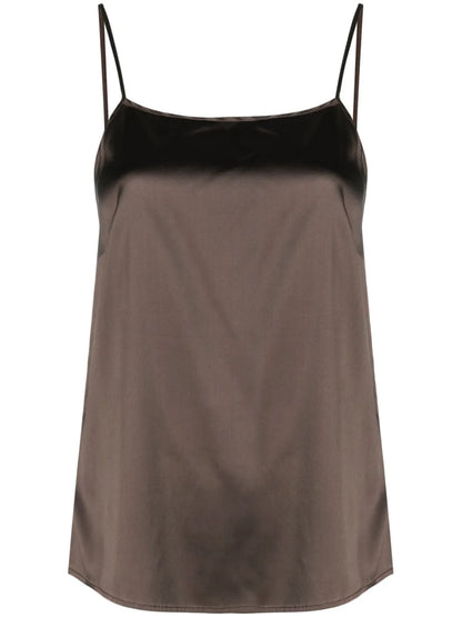 Satin-Weave Tank Top