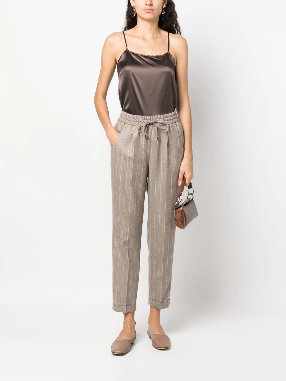 Satin-Weave Tank Top