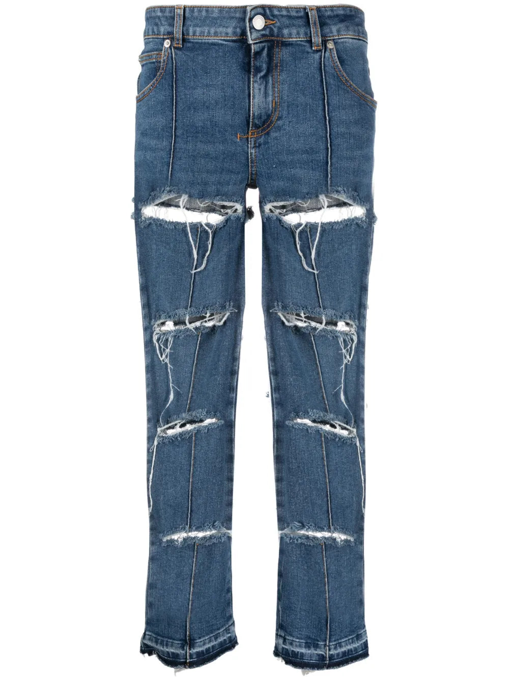 Distressed Cropped Jeans