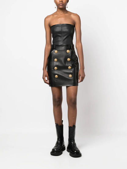 Leather Mini Skirt