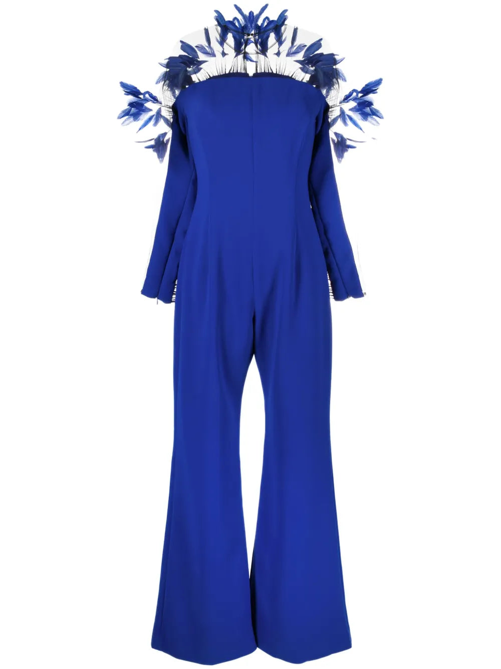Long-Sleeve Wide-Leg Jumpsuit