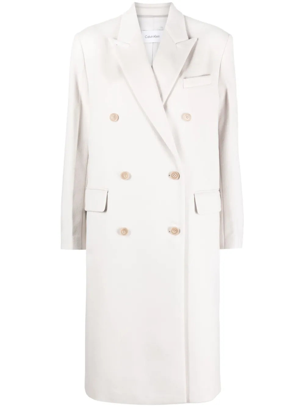 Double-Breasted Wool-Blend Coat