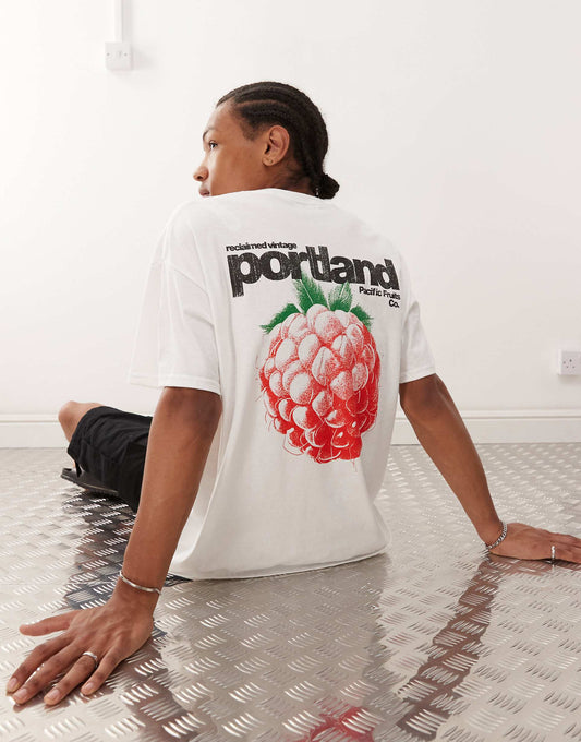 Oversized T-Shirt With Portland Back Print