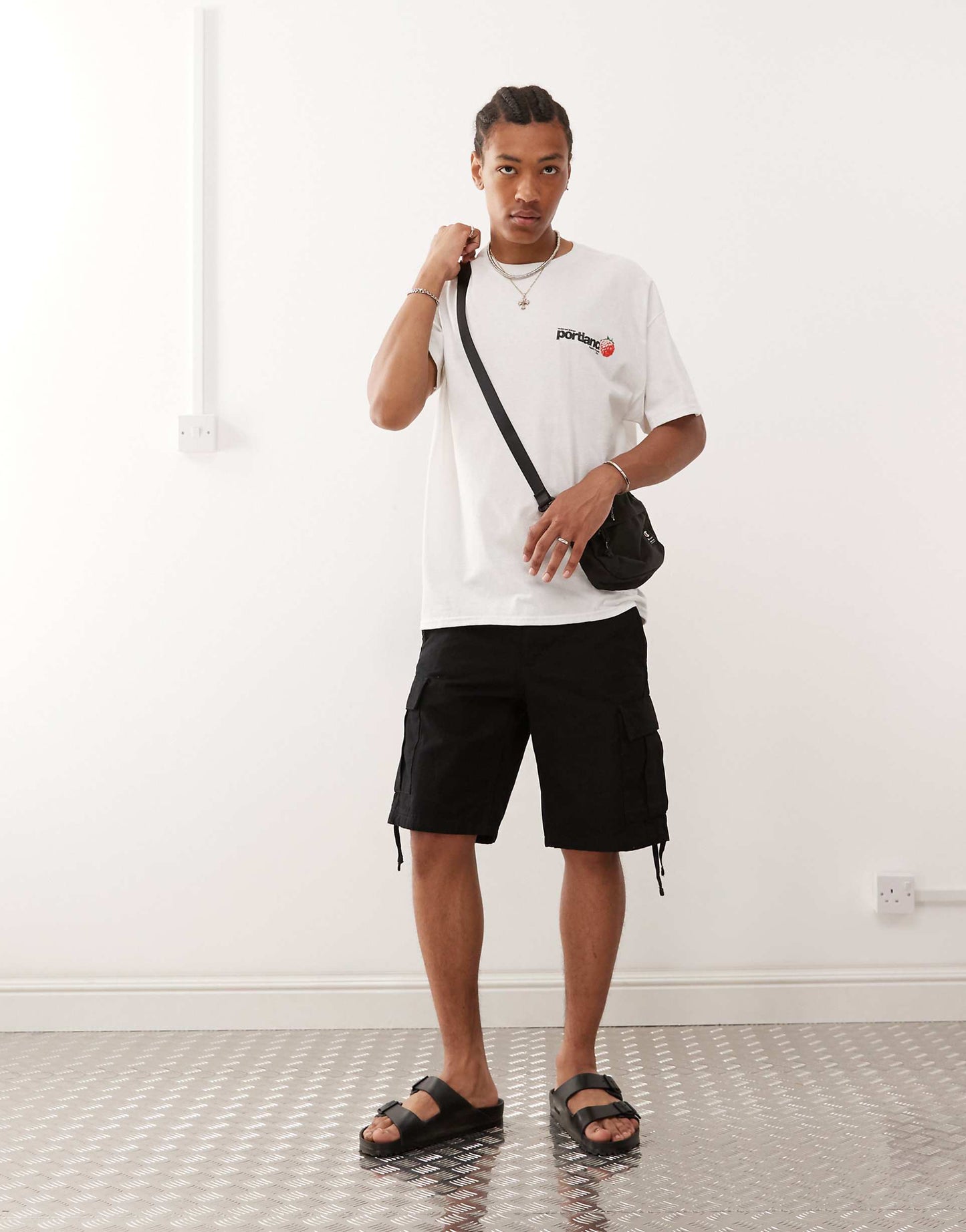 Oversized T-Shirt With Portland Back Print