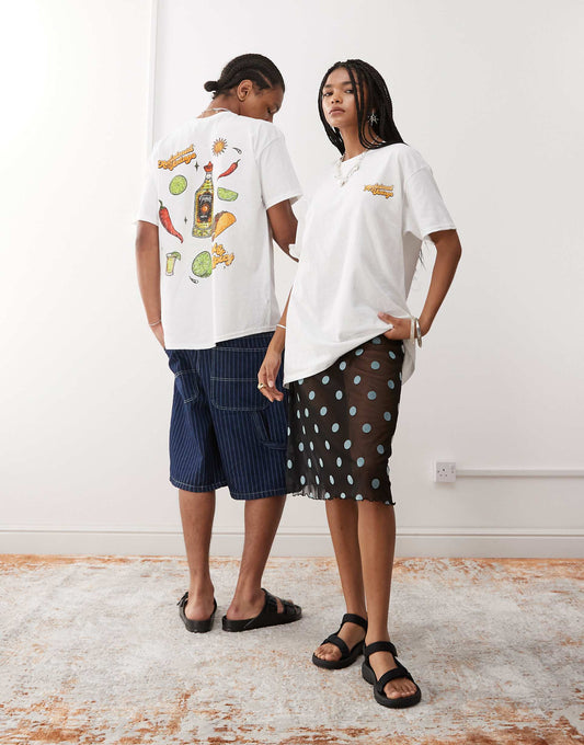 Unisex Oversized T-Shirt With Spicy Tequila Print