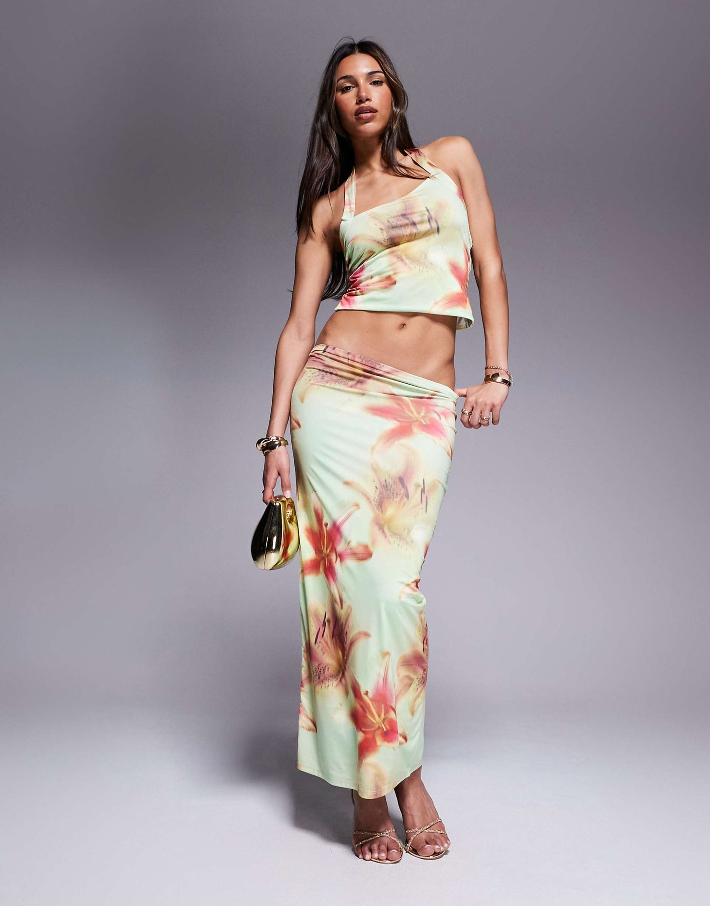 Co-Ord Slinky Maxi Skirt