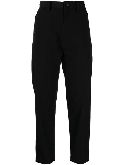 High-Waisted Cropped Trousers